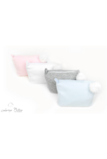 living nature Toilettas losange roze met pompon