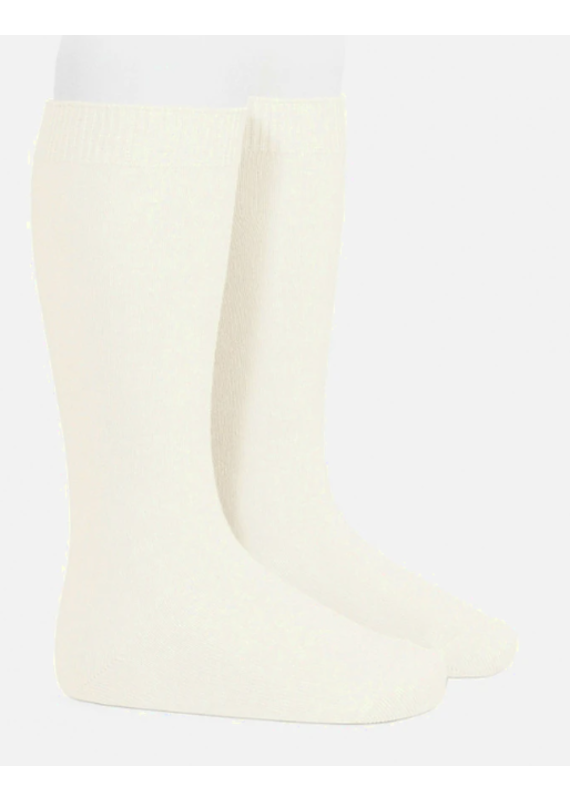 Condor Kniekousje Condor- plain stitch- cream