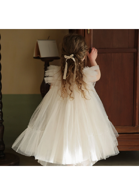 Feestelijke tulle jurk - wit