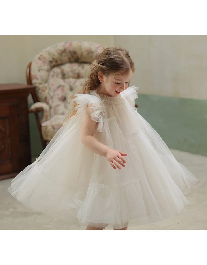 Feestelijke tulle jurk - wit