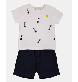 Set wit/donkerblauw