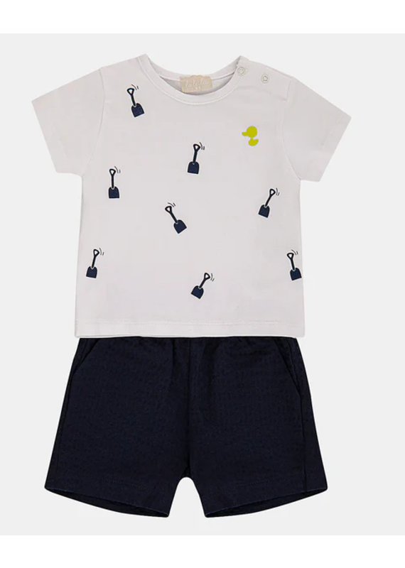 Set wit/donkerblauw