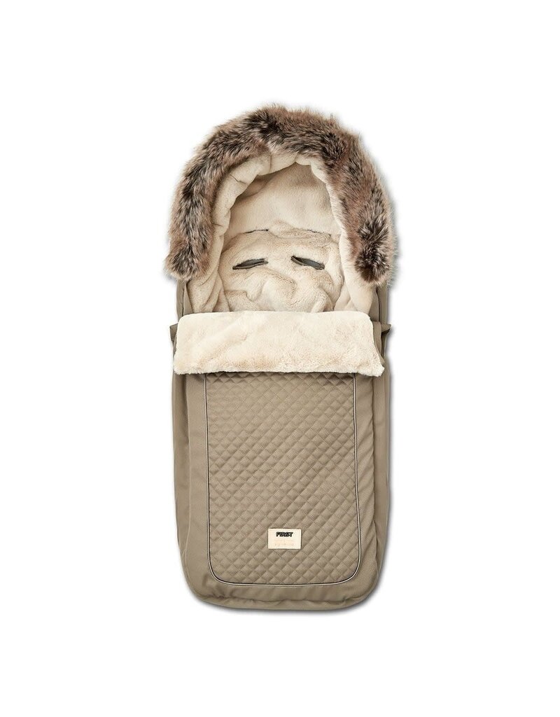 First First footmuff for baby car NOLAN-signature edition- taupe