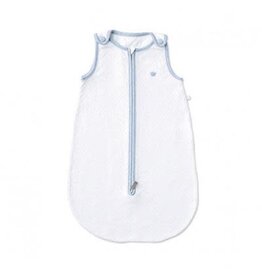 First First - Cato essentials - Slaapzak - wit/blauw 0/3m