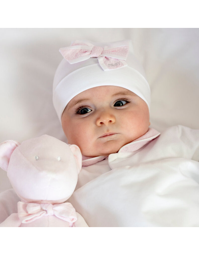 First First - newborn muts XL strik - White pink