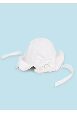 mayoral Zonnehoed  met strik - wit