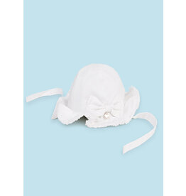 mayoral Zonnehoed  met strik - wit