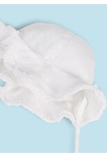 mayoral Zonnehoed  met strik - wit