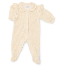 Poetree Kids Babypakje velours sand met ruffles  1m