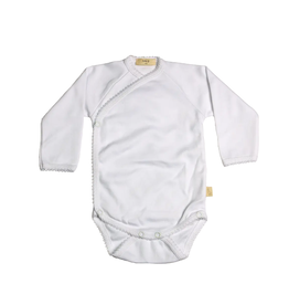 Baby Gi Baby gi - body wrap around onesie - white