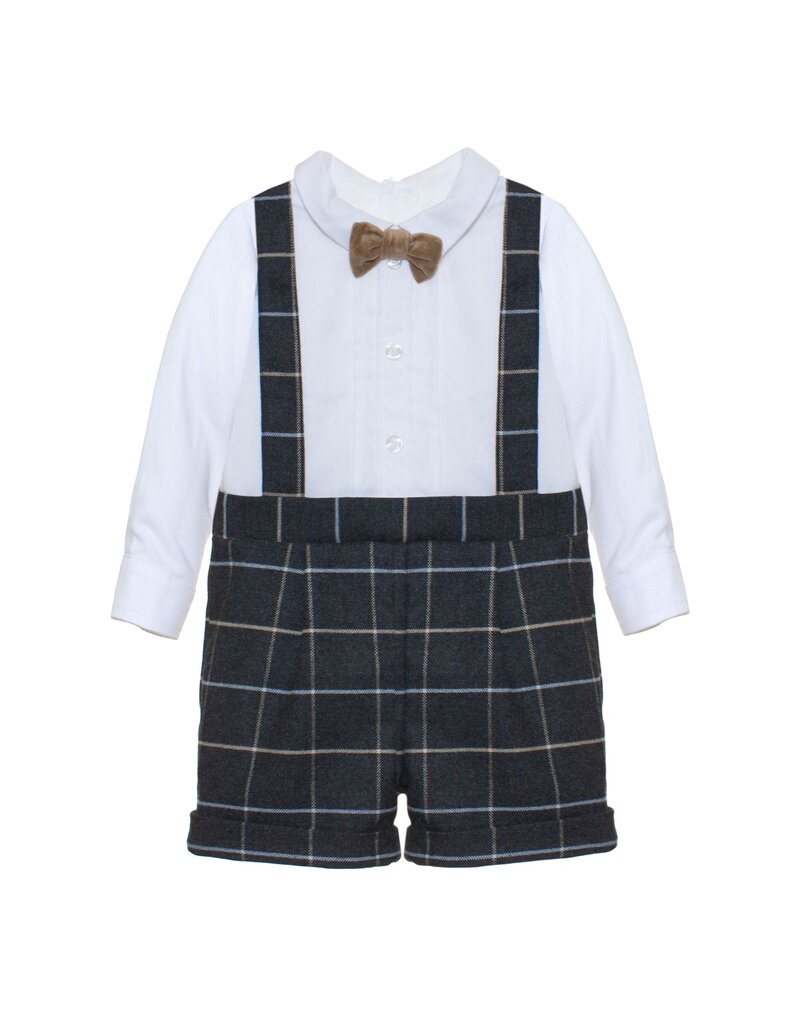 Patachou Patachou-romper/salopet-grijs/geruit