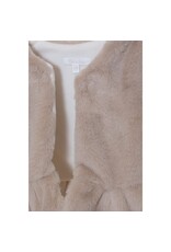 Patachou Vest-meisjes-fake fur-beige