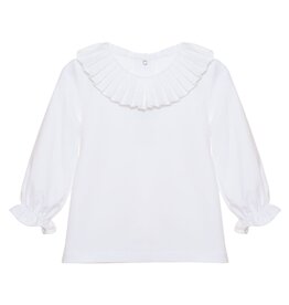 Patachou Patachou-blouse met kraag-wit