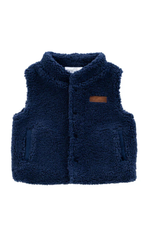 Natini Natini-Bodywarmer Teddy-donkerblauw