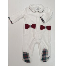 Natini Natini-kruippakje-vichy strik-off white