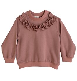 Baby Gi Baby Gi-sweater met frul-oud roze-Zara