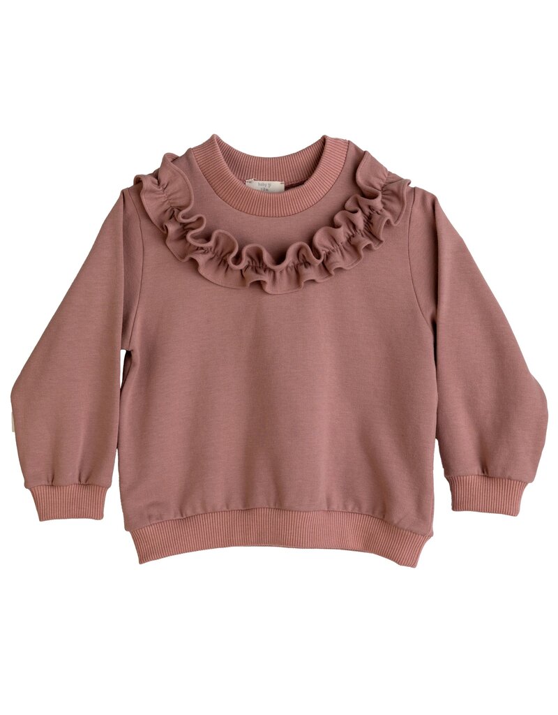 Baby Gi Baby Gi-sweater met frul-oud roze-Zara