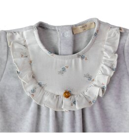 Baby Gi Baby Gi-little rabbit kruippakje frul-grijs