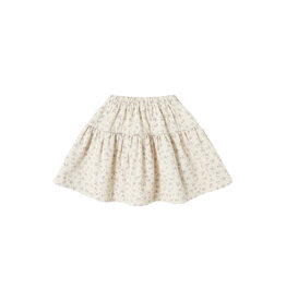 Tocoto Vintage - Denim rok bloemen