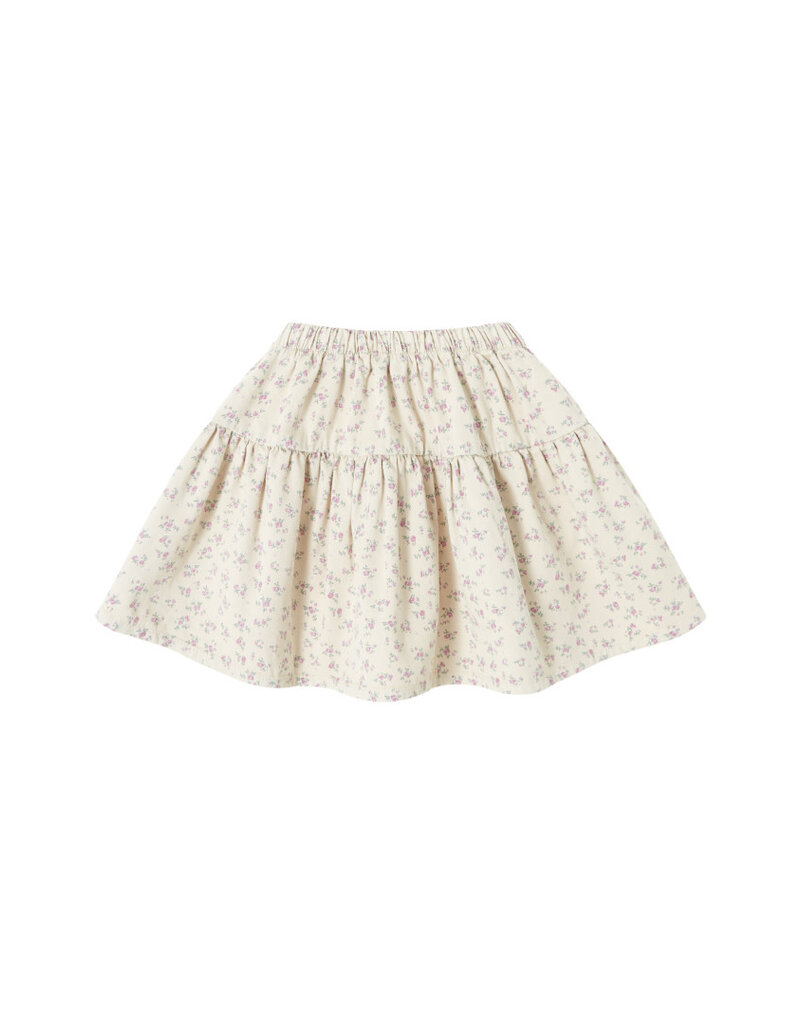 Tocoto Vintage - Denim rok bloemen