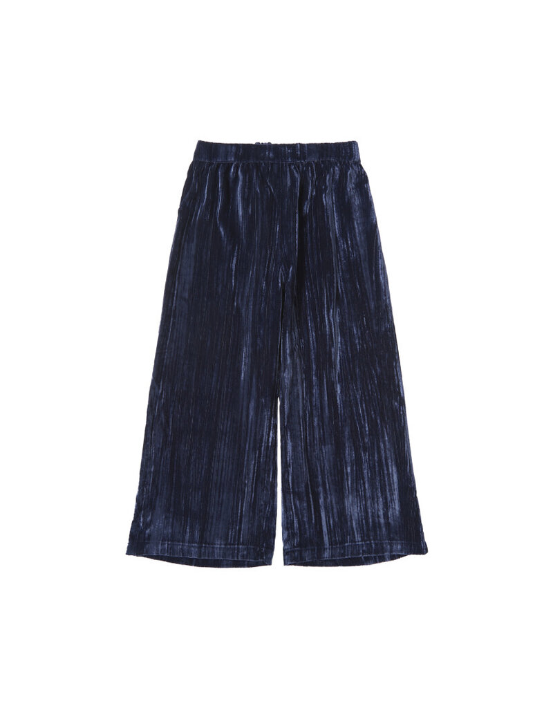 Tocoto Vintage - Velvet broek blauw