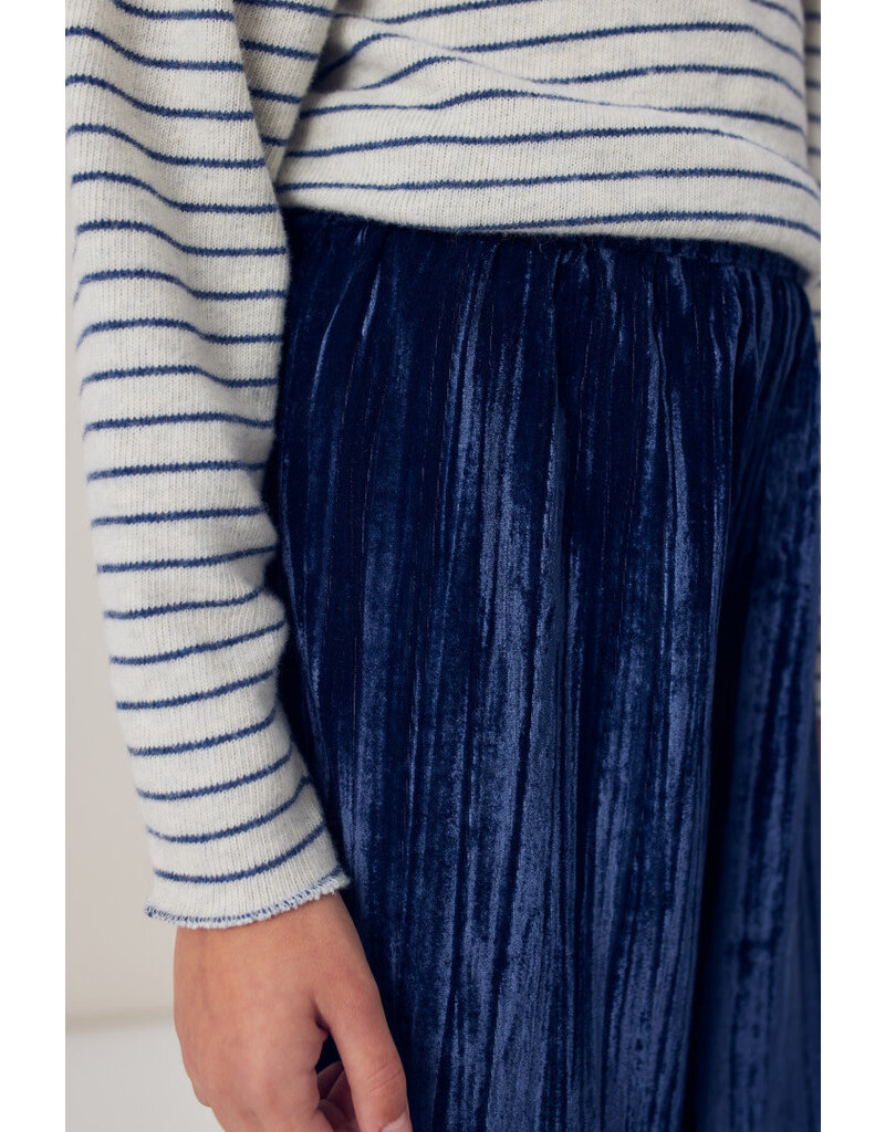 Tocoto Vintage - Velvet broek blauw