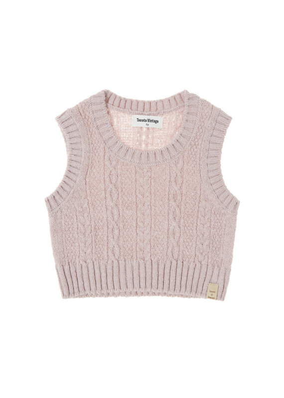 Tocoto Vintage - Debardeur oud roze-aubergine