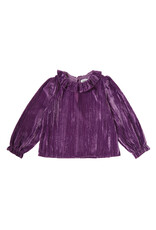 Tocoto Vintage - Blouse velvet Lila