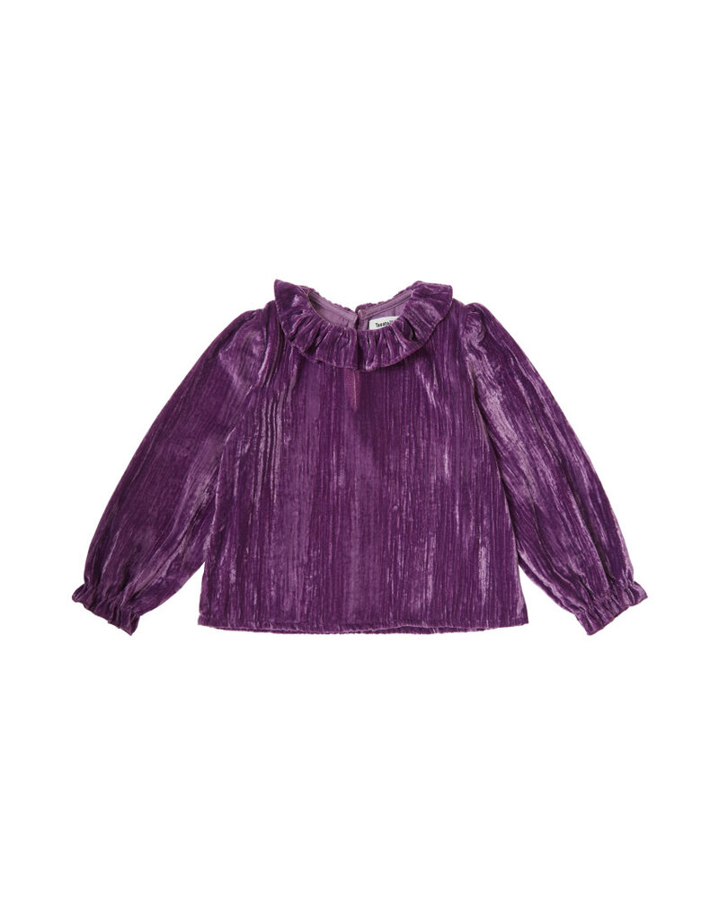 Tocoto Vintage - Blouse velvet Lila
