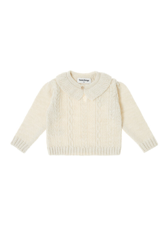 Tocoto Vintage - knitted ruffle trui