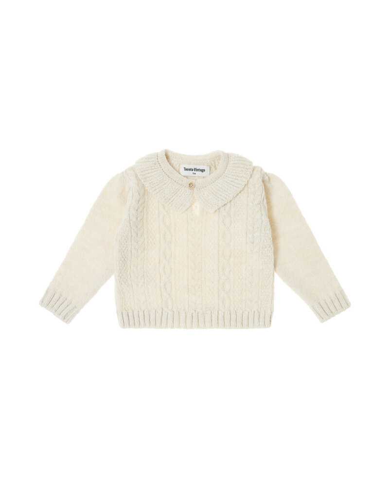 Tocoto Vintage - knitted ruffle trui