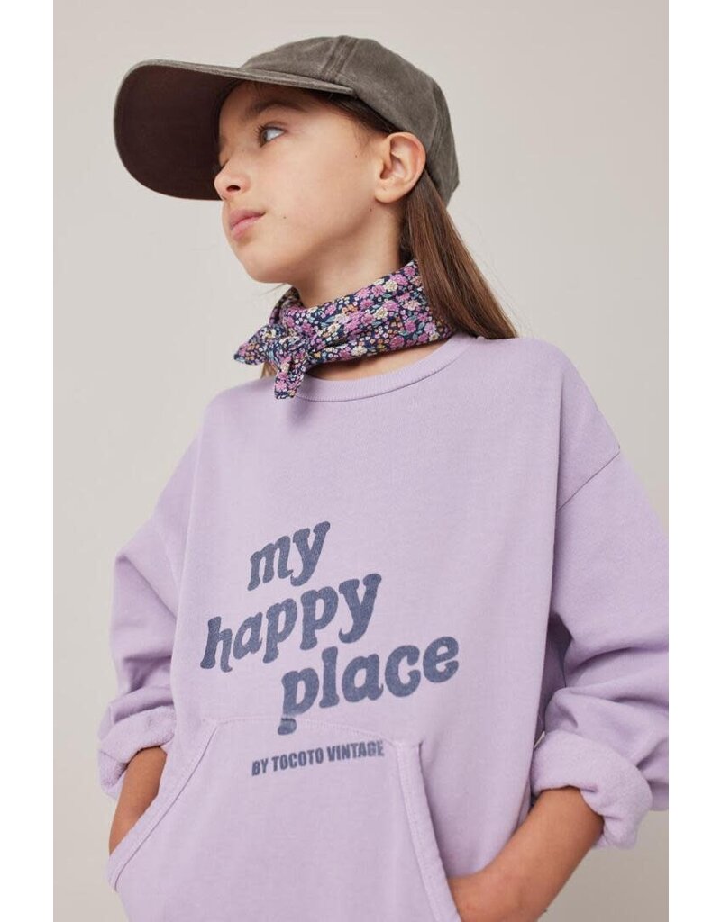 Tocoto Vintage - sweatshirt my happy place