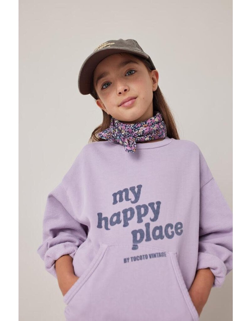 Tocoto Vintage - sweatshirt my happy place