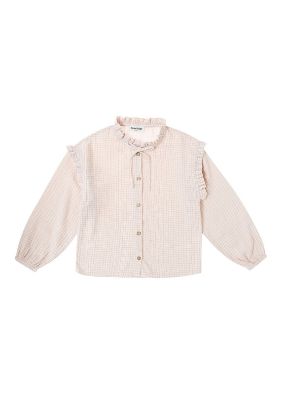 Tocoto Vintage - blouse roze ruit