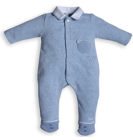 First First-rompersuit BOY azzuro