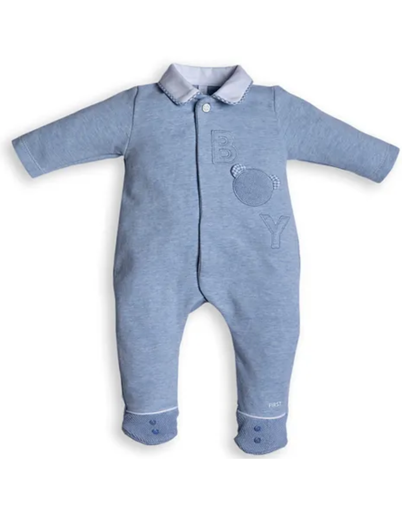 First First-rompersuit BOY azzuro