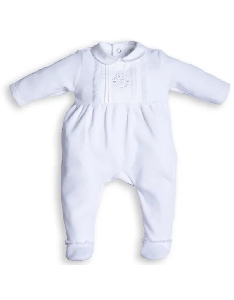 First First-rompersuit Velvet-tulle-white