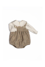 Barcellino Barcellino-set 2-Romper en blouse-spikkeltjes