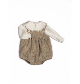 Barcellino Barcellino-set 2-Romper en blouse-spikkeltjes