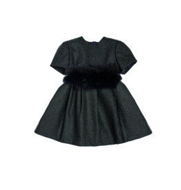Barcellino Barcellino-jurk met riem-groen