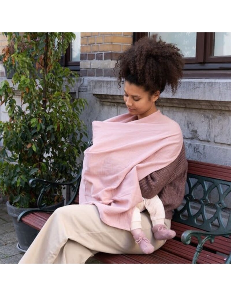 Doomoo Mom 'n play - tetra pink borstvoedingsdoek