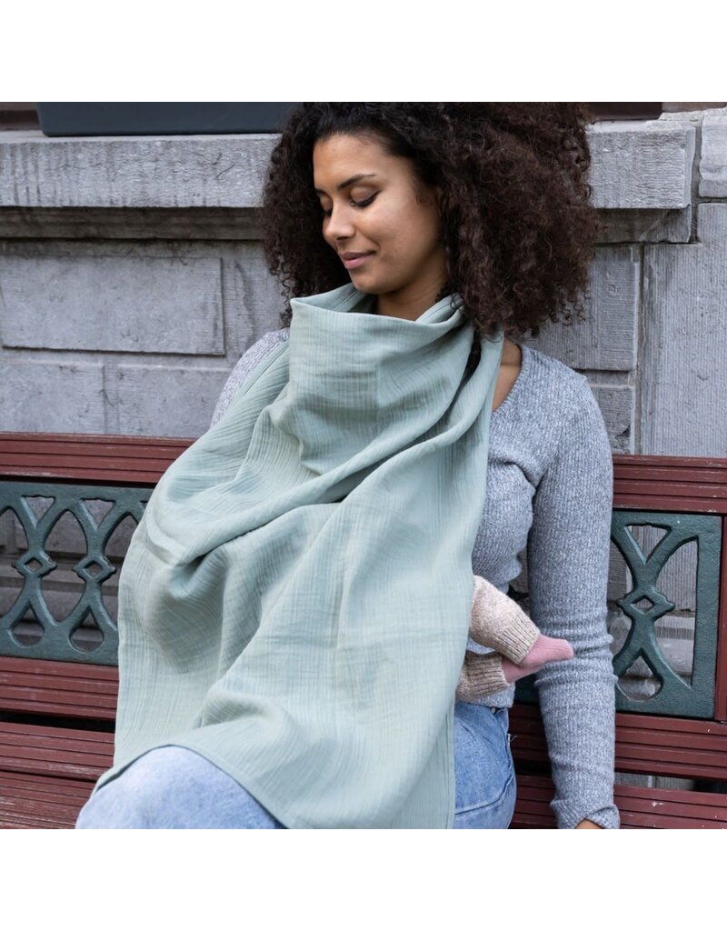 Doomoo Mom'n play - tetra groen borstvoedingsdoek