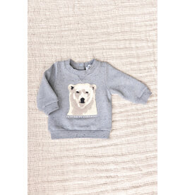 Tartine & Chocolat Tartine et Chocolat-Trui lichtblauw ijsbeer