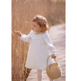 Tartine & Chocolat Tartine et Chocolat - Ceremonie jurk ecru/goud