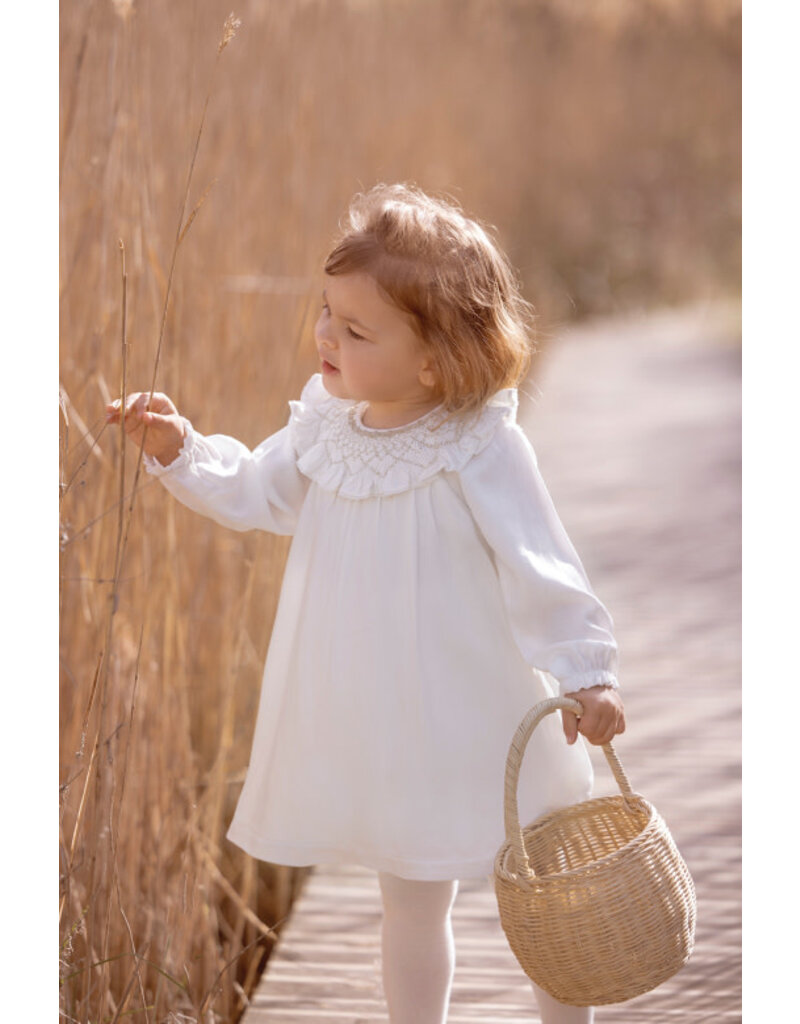 Tartine & Chocolat Tartine et Chocolat - Ceremonie jurk ecru/goud