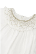 Tartine & Chocolat Tartine et Chocolat - Ceremonie jurk ecru/goud