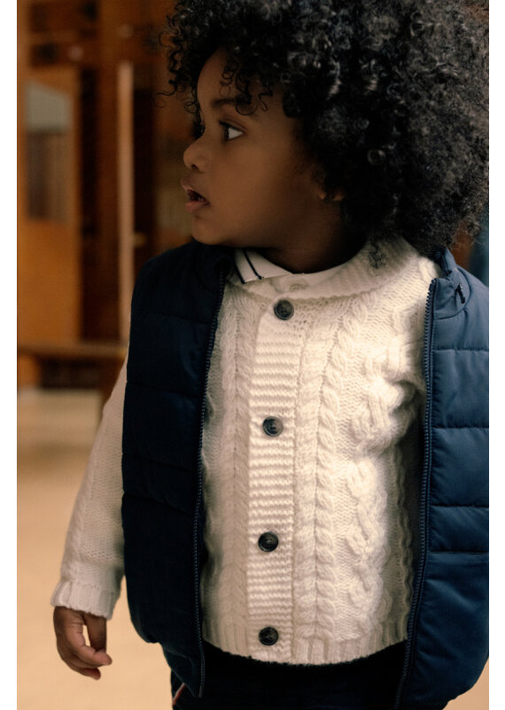 Tartine & Chocolat Tartine et Chocolat-bodywarmer donker blauw