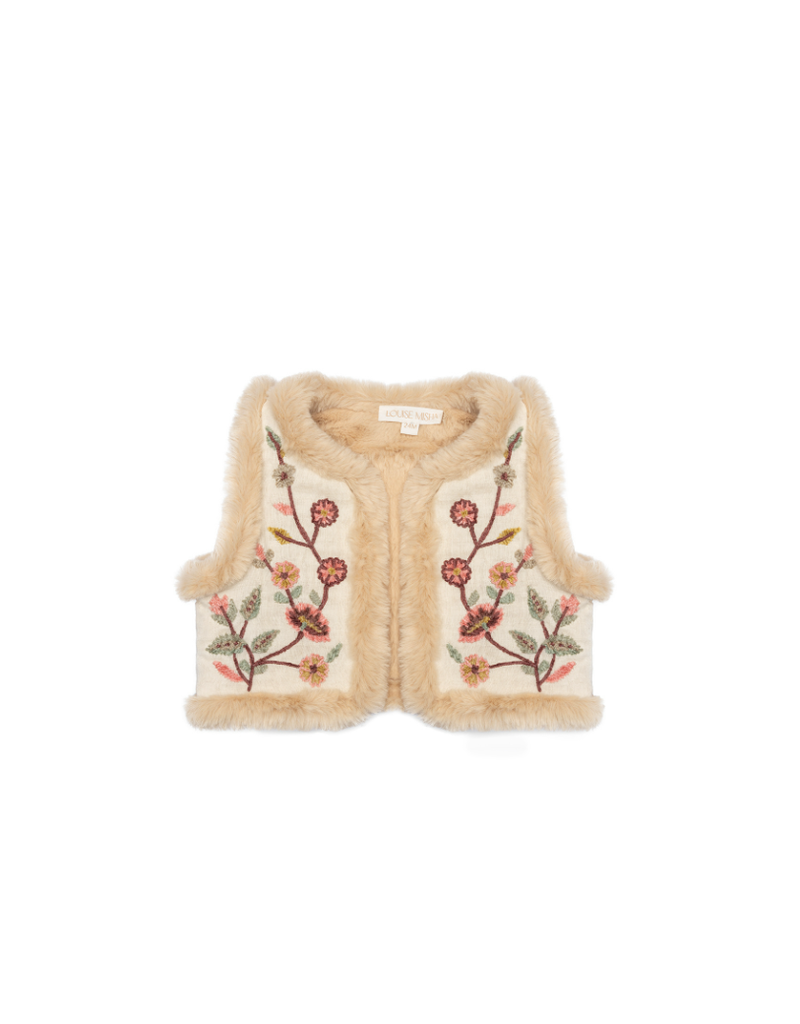 Louise Misha Vest - omkeerbaar Libra cream