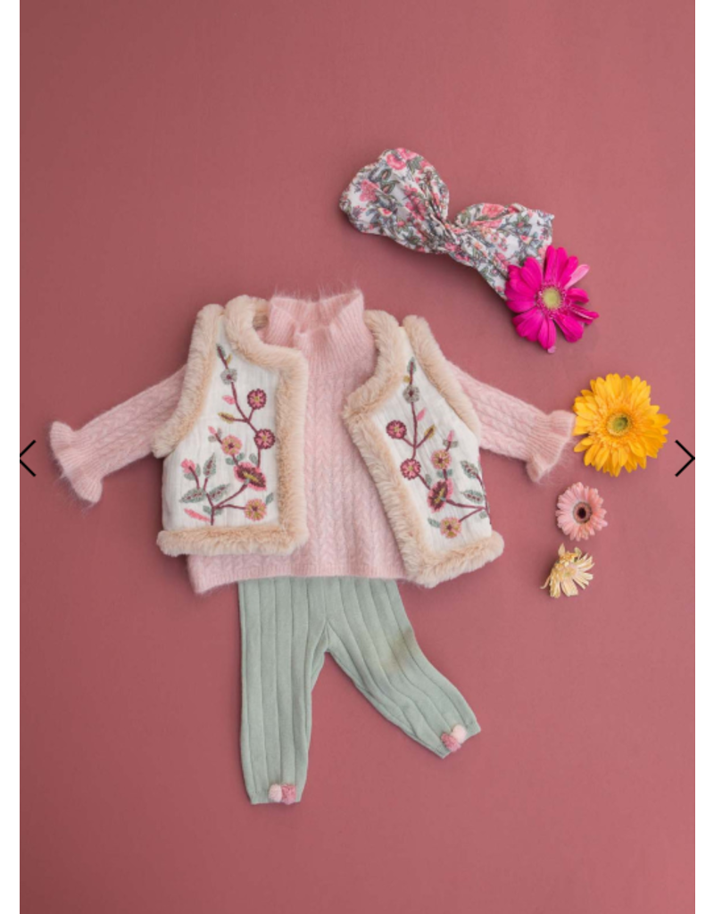 Louise Misha Vest - omkeerbaar Libra cream