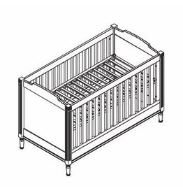 Théophile & Patachou Théophile et Patachou - Bed Louis 70 x 140cm